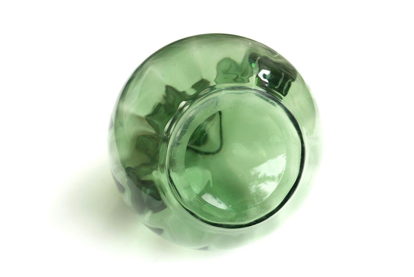 John Grinsell And Sons Green Glass Carafe, Birmingham / Silvered , England, English photo vinterior