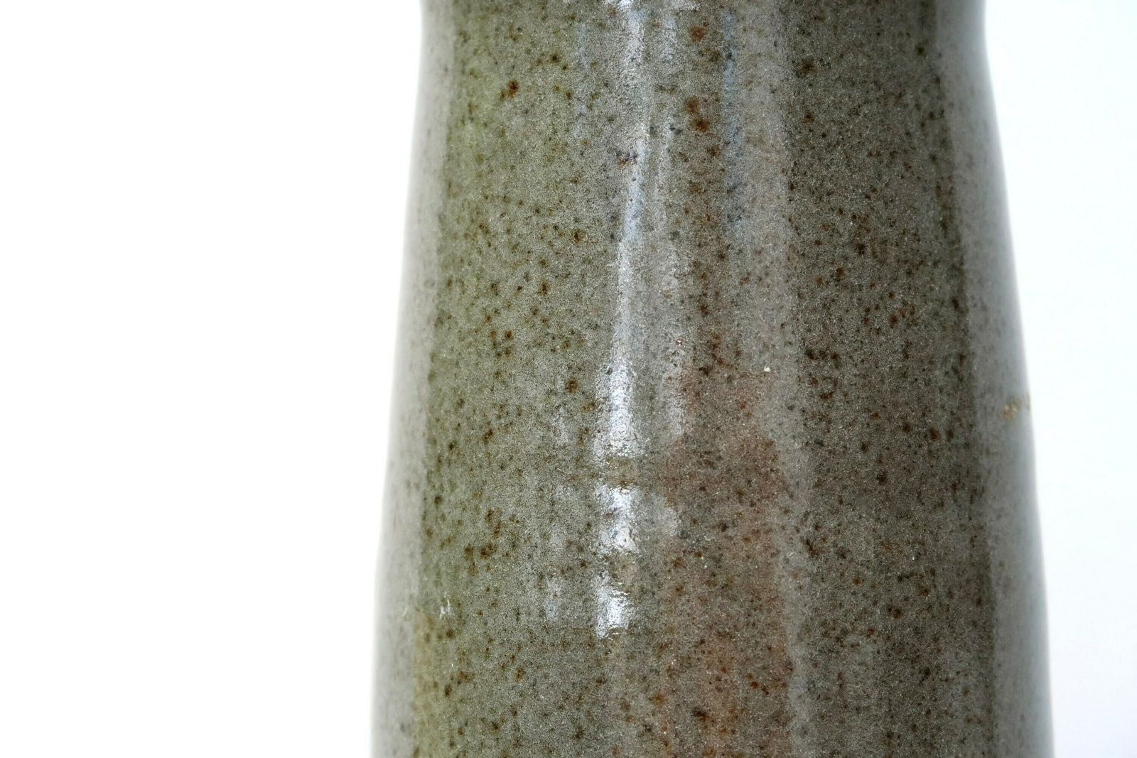 French Ceramic Vase Bottle, 1970s / Grey, Ceramic, Boho Chic, Folk, Country, Farmhouse photo 149.0