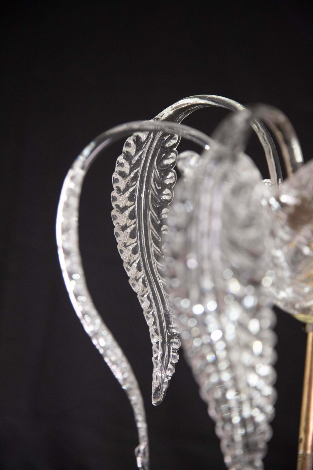 Elegant Barovier & Toso "Fountain" Chandelier, Murano Glass, 1940 photo vintage