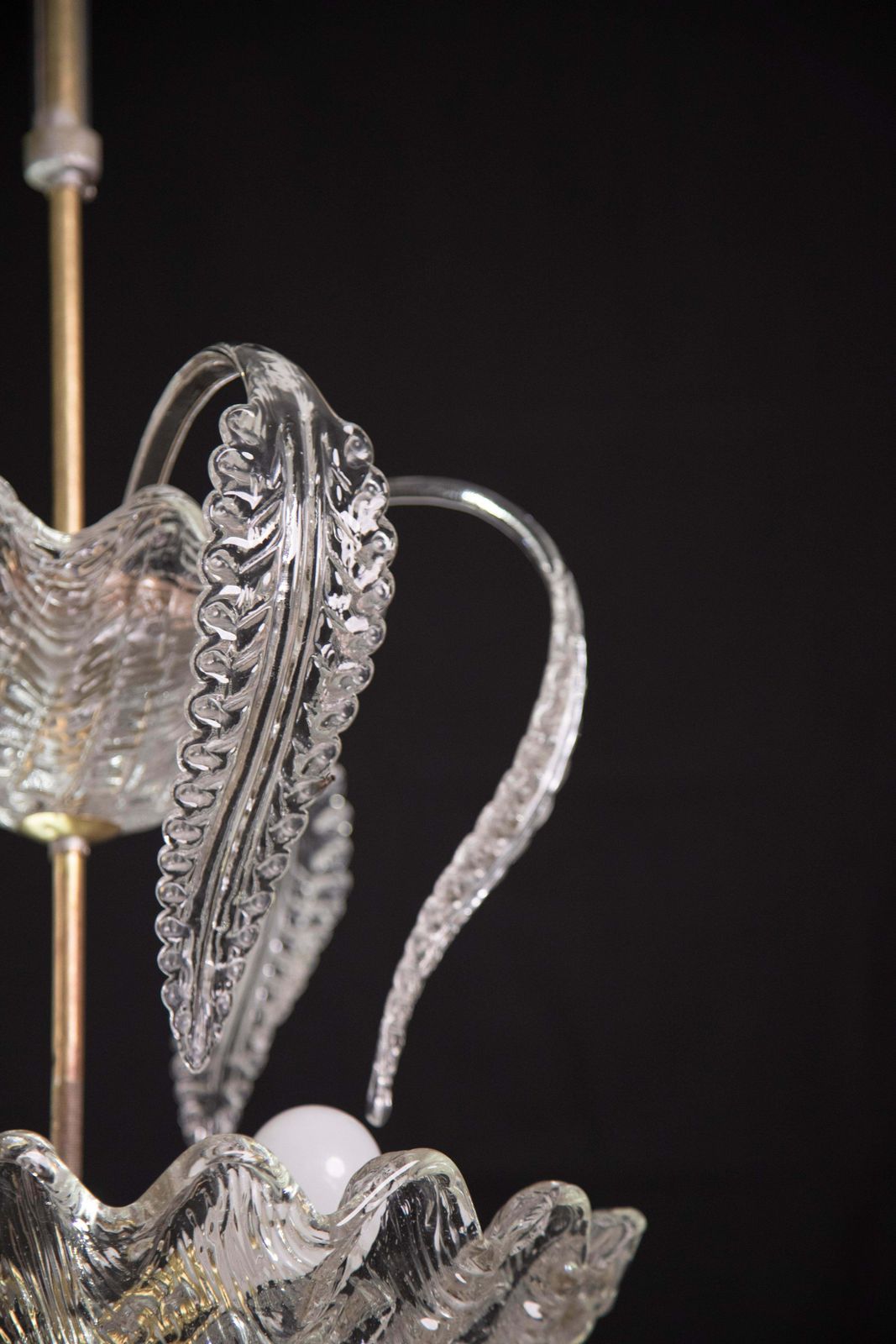 Lighting Elegant Barovier & Toso "Fountain" Chandelier, Murano Glass, 1940 photo