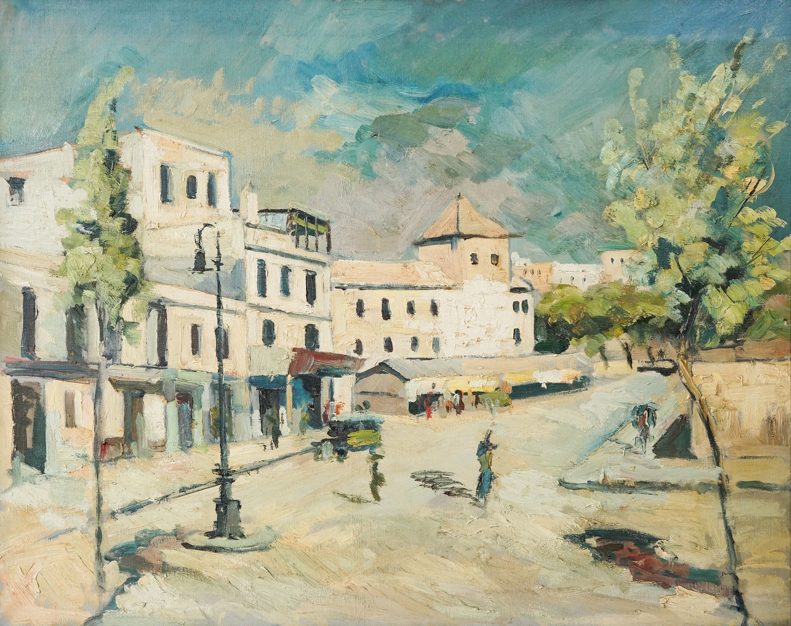 Impressionistisch Stadsgezicht, Ca. Jaren 1950