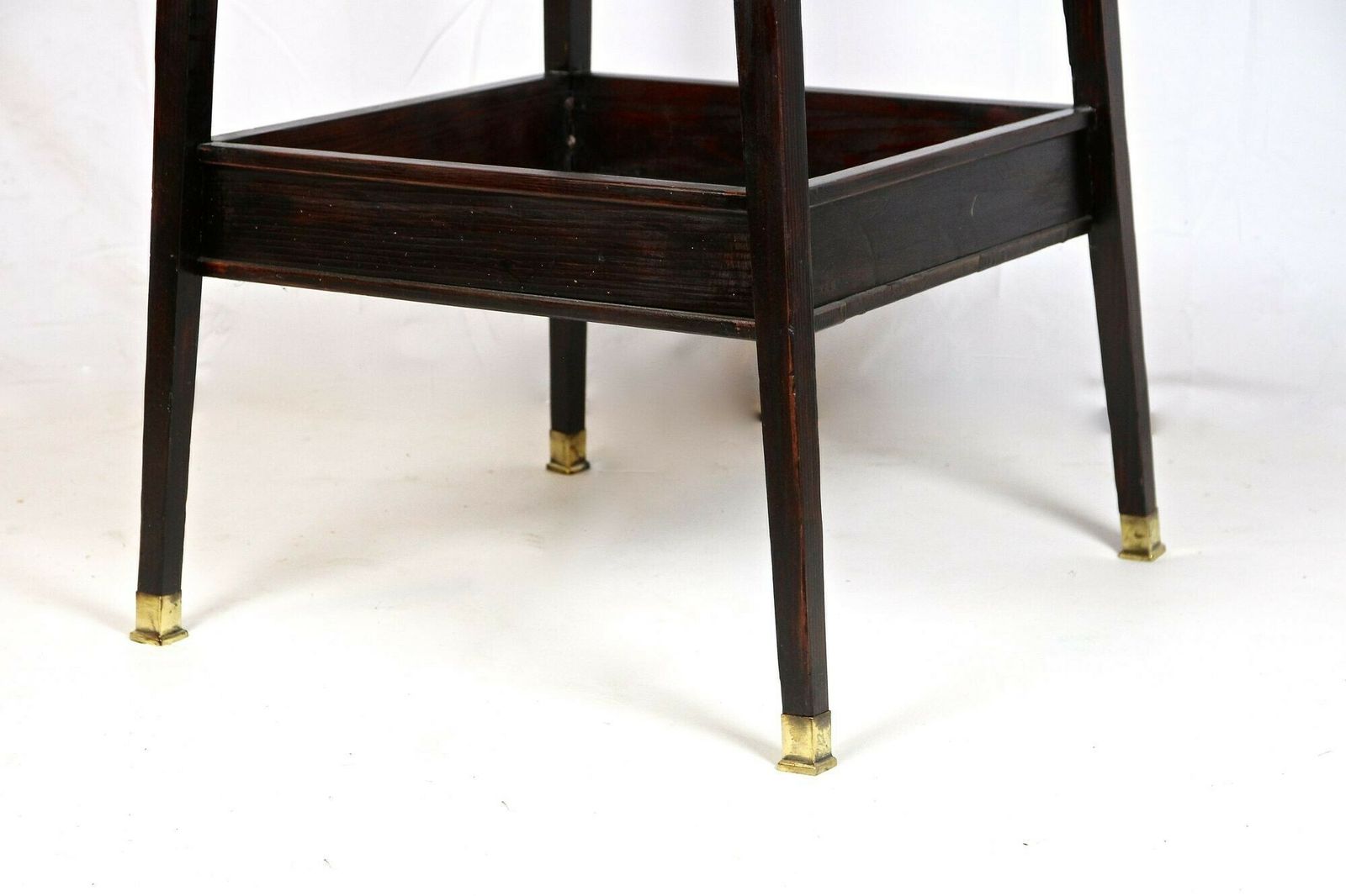 photo furniture 20th Century Art Nouveau Beechwood Pedestal/ Flower Tub, Mahogany, Ca. 1905
