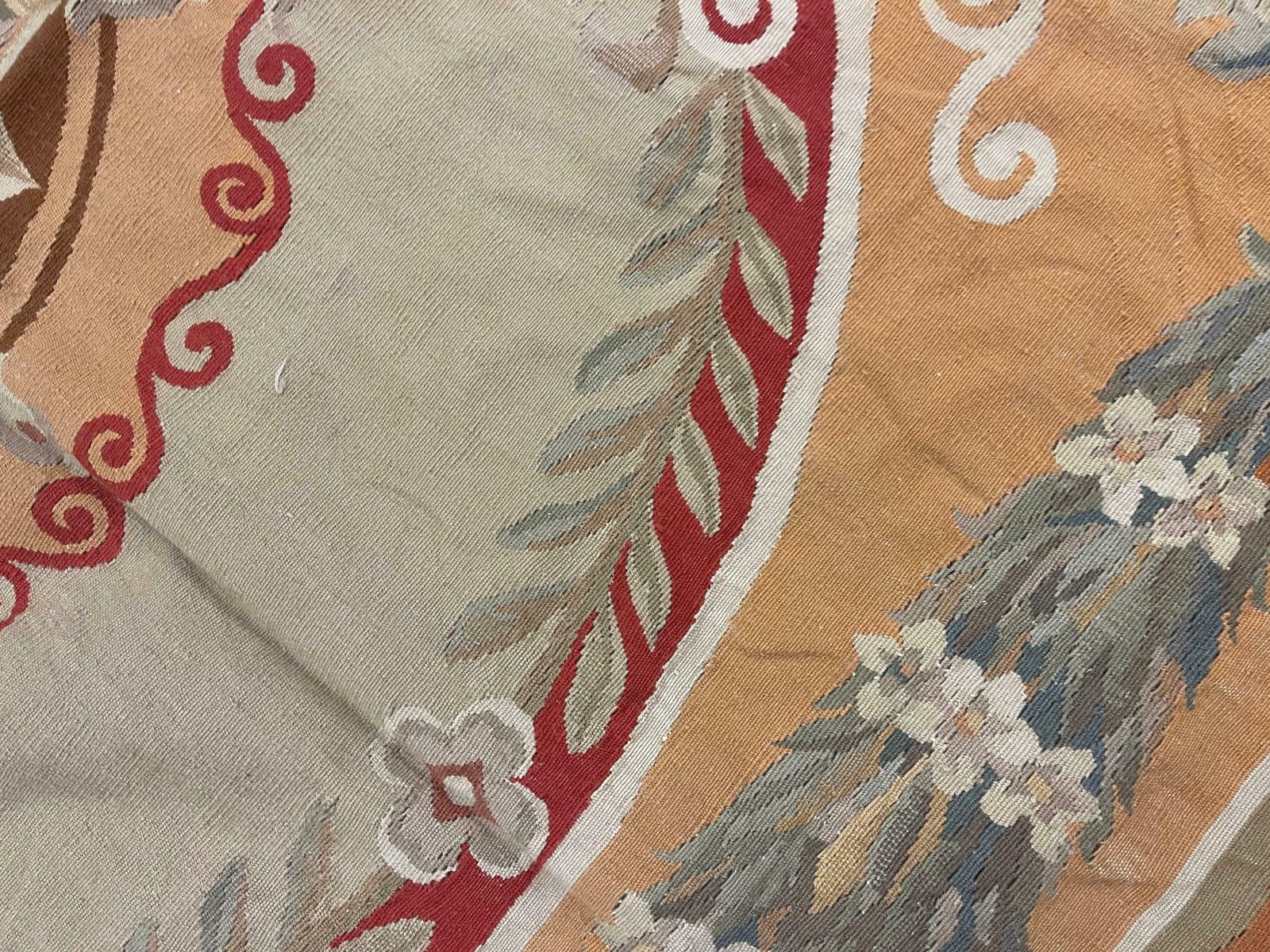 Gold Aubusson Rug Exclusive Area Rug Handwoven Wool Needlepoint For Home Decor photo furniture