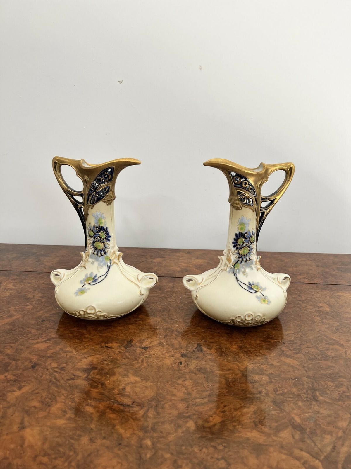 Pair Of Antique Quality Porcelain Jugs