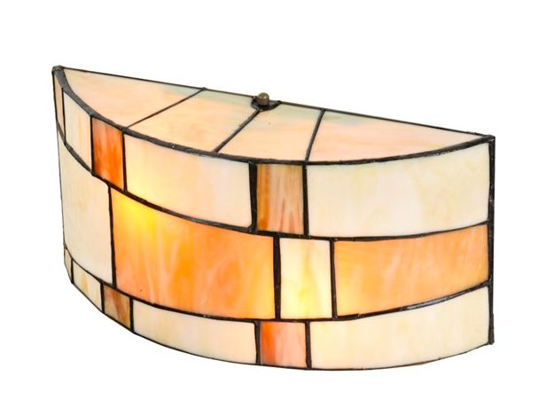 Art Deco Tiffany Semi Circular Wall/Ceiling Light