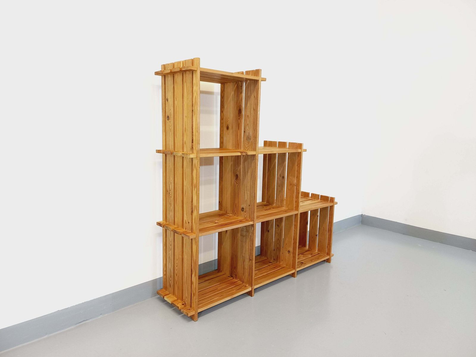 photo for sale Pine Staircase Bookcase, 1980s