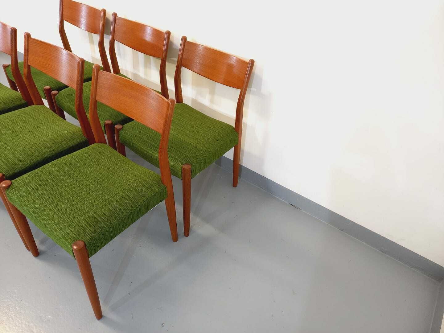 photo for sale 6 chaises scandinaves en teck, années 1950
