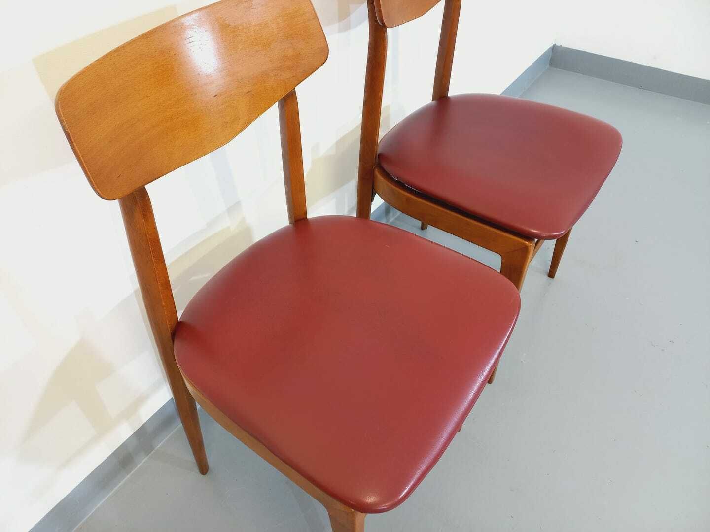 photo for sale 2 chaises scandinaves en hêtre, années 1950