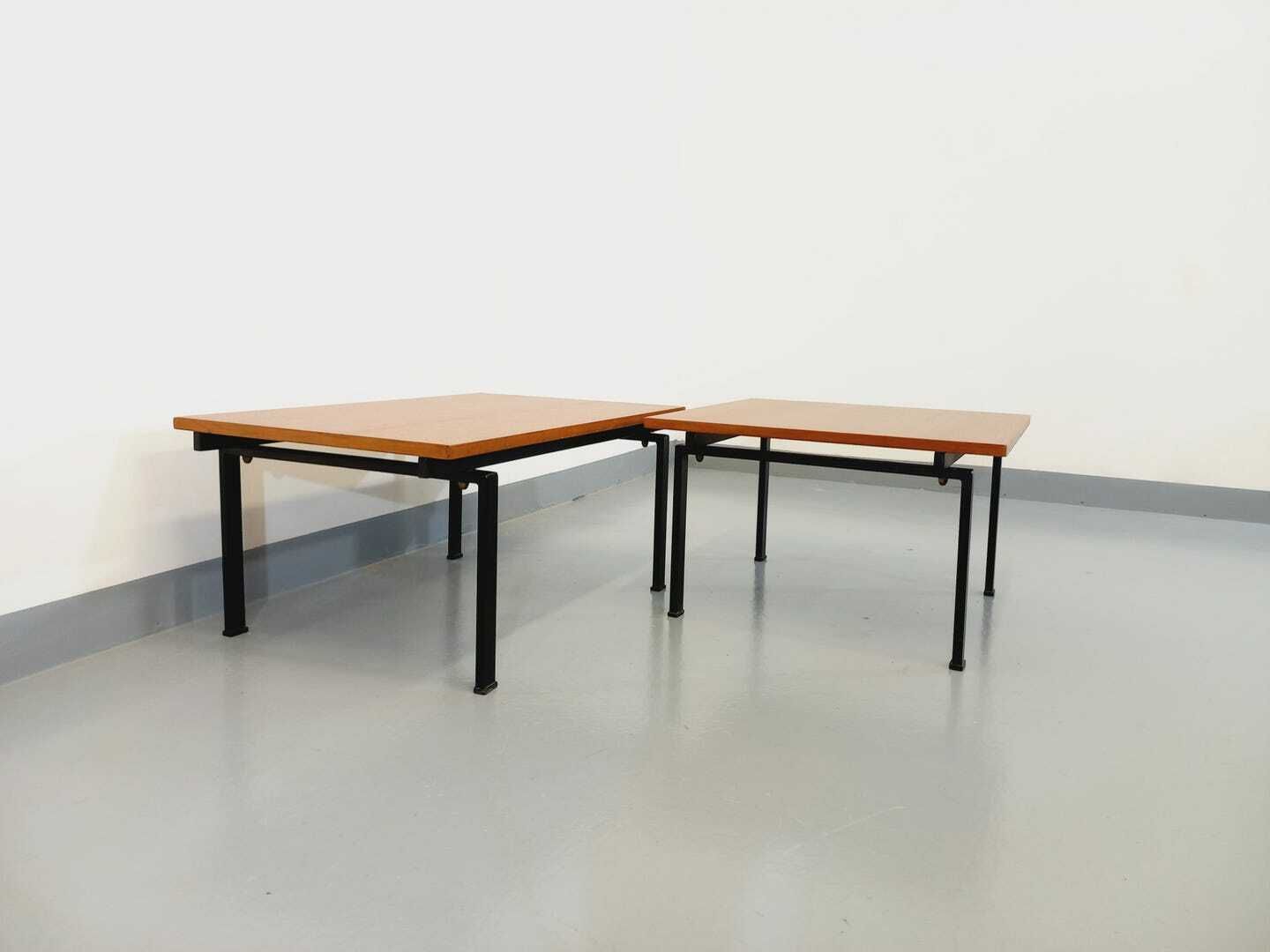 2 tables basses Isa en teck, années 1960 photo vintage