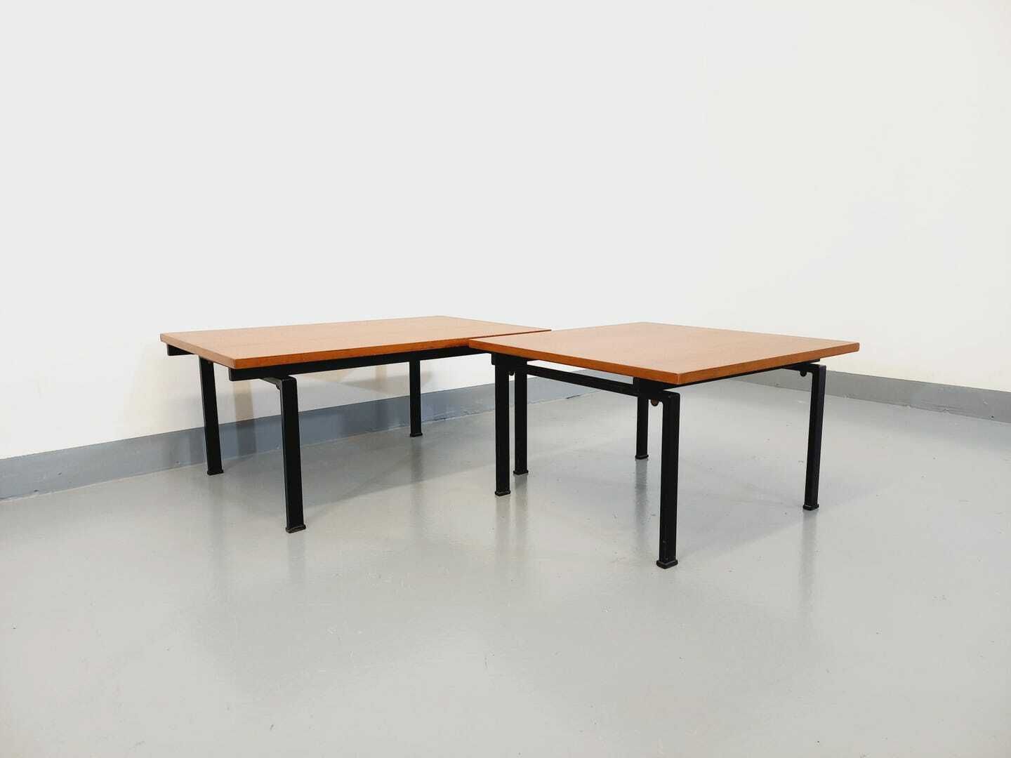 Mobilier 2 tables basses Isa en teck, années 1960 photo