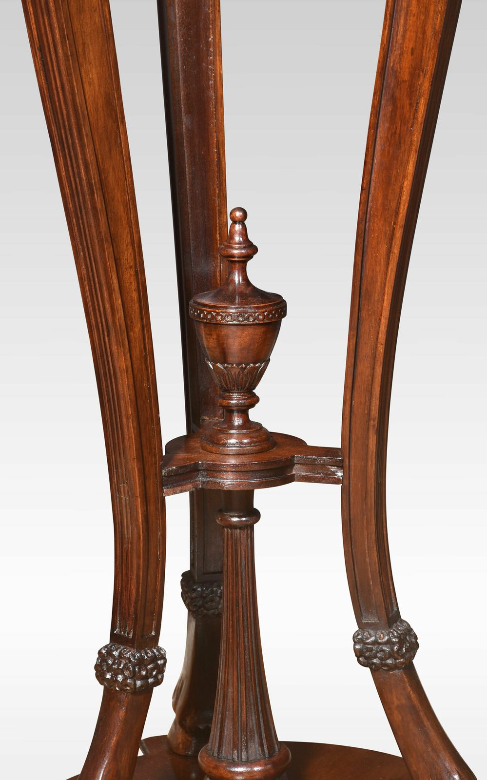 Pair Of Neo Classical Style Carved Mahogany Stands photo vinterior