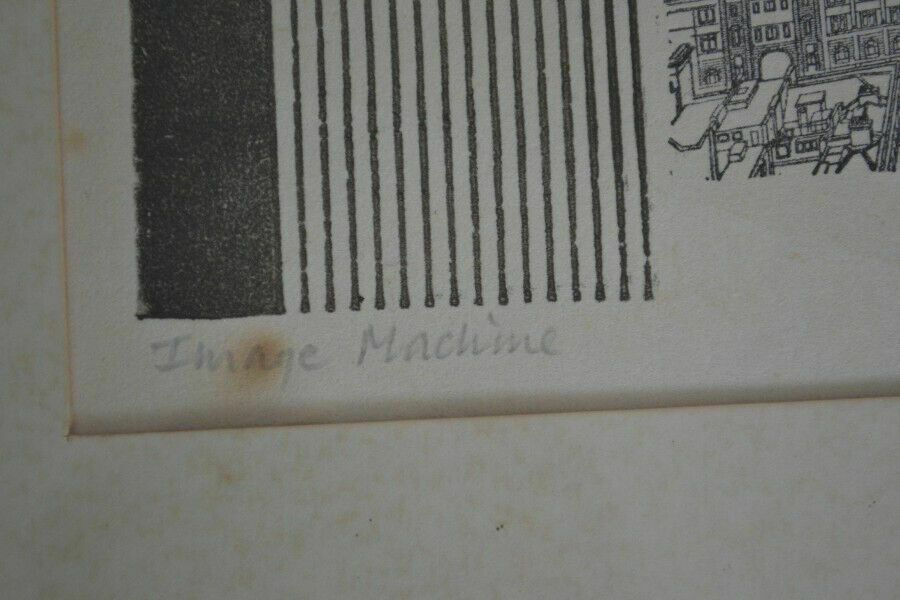 Vintage Print  Etching photo vinterior