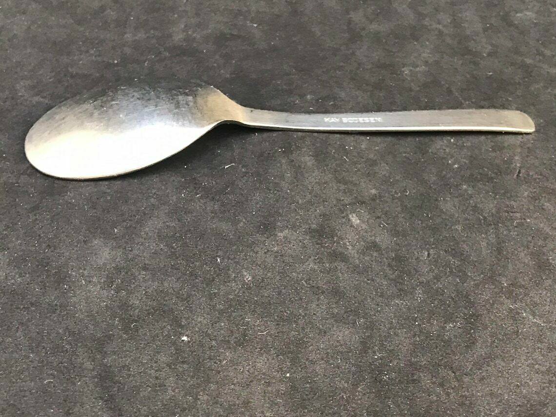 Kay Bojesen Vintage Jam Spoon Replacement Stainless Steel Scandinavian Flatware Replacement Danish 1950s Stainless Flatware Boho Chic photo 58.0