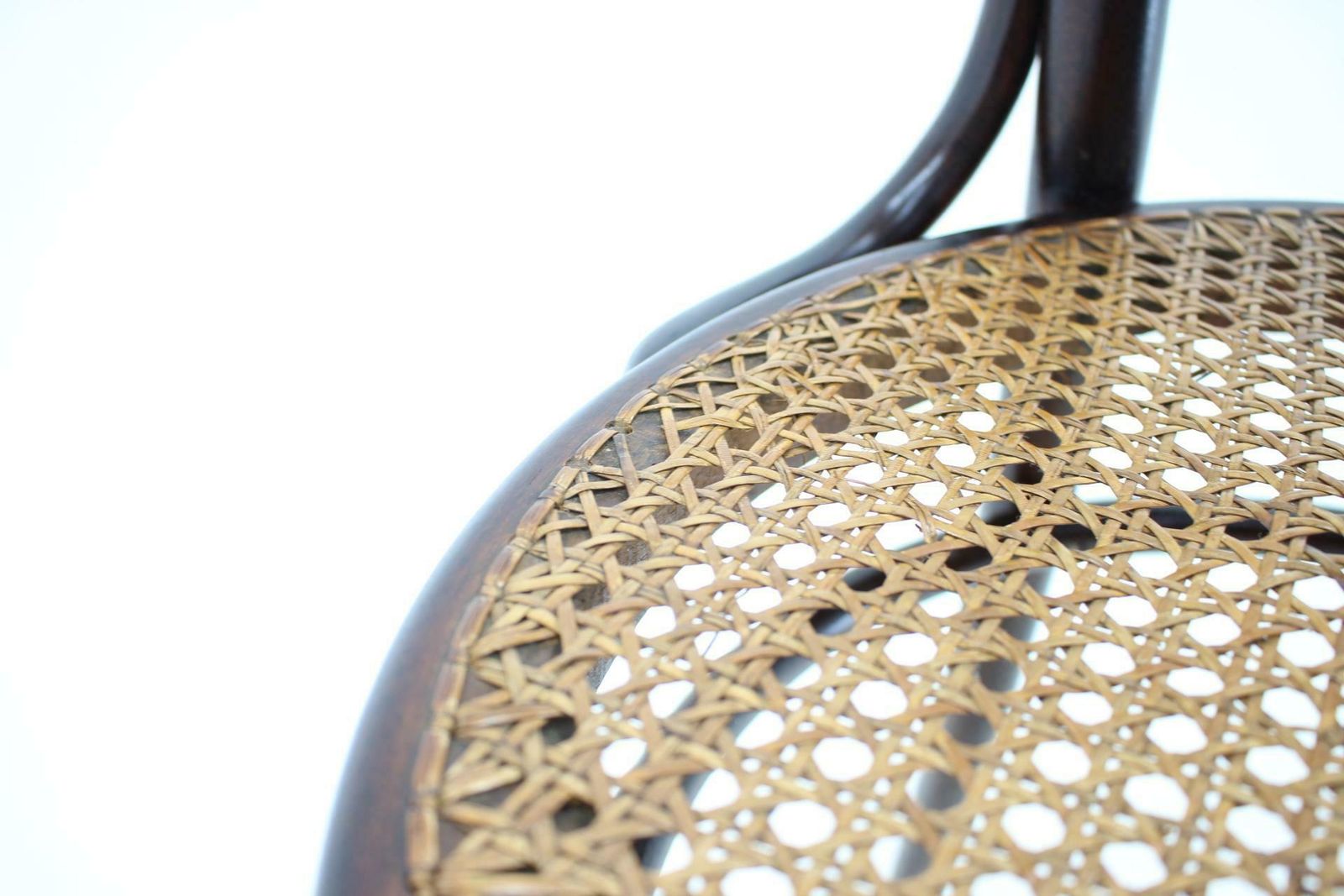 1930s Bentwood Beech Chair With Pedig Seat, Austria photo furniture