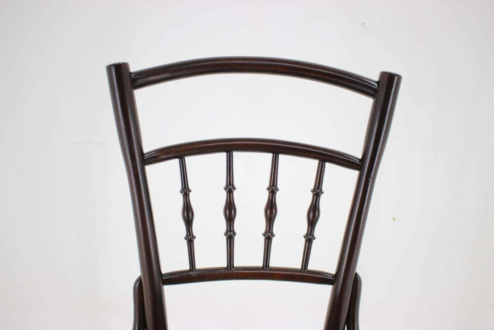 photo vintage 1930s Bentwood Beech Chair With Pedig Seat, Austria