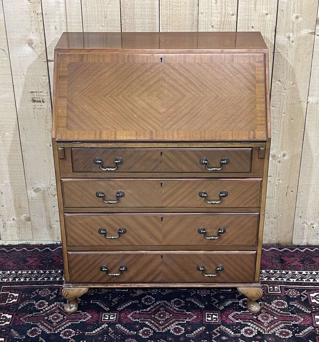 photo furniture 1950s English Mahogany Writing Desk