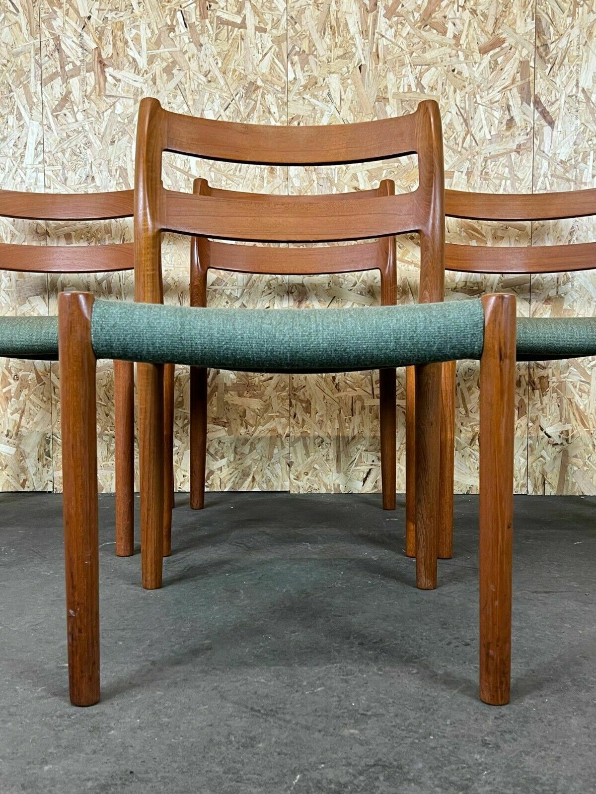 Furniture 4x 60s 70s Chairs Teak Dining Chair Niels O. Möller For Jl Møllers 60s photo