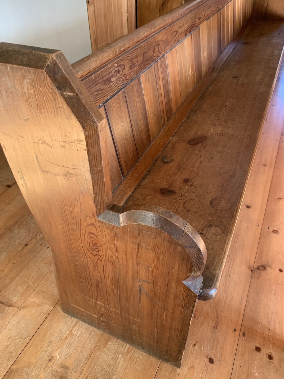 Solid Wood Church Pew