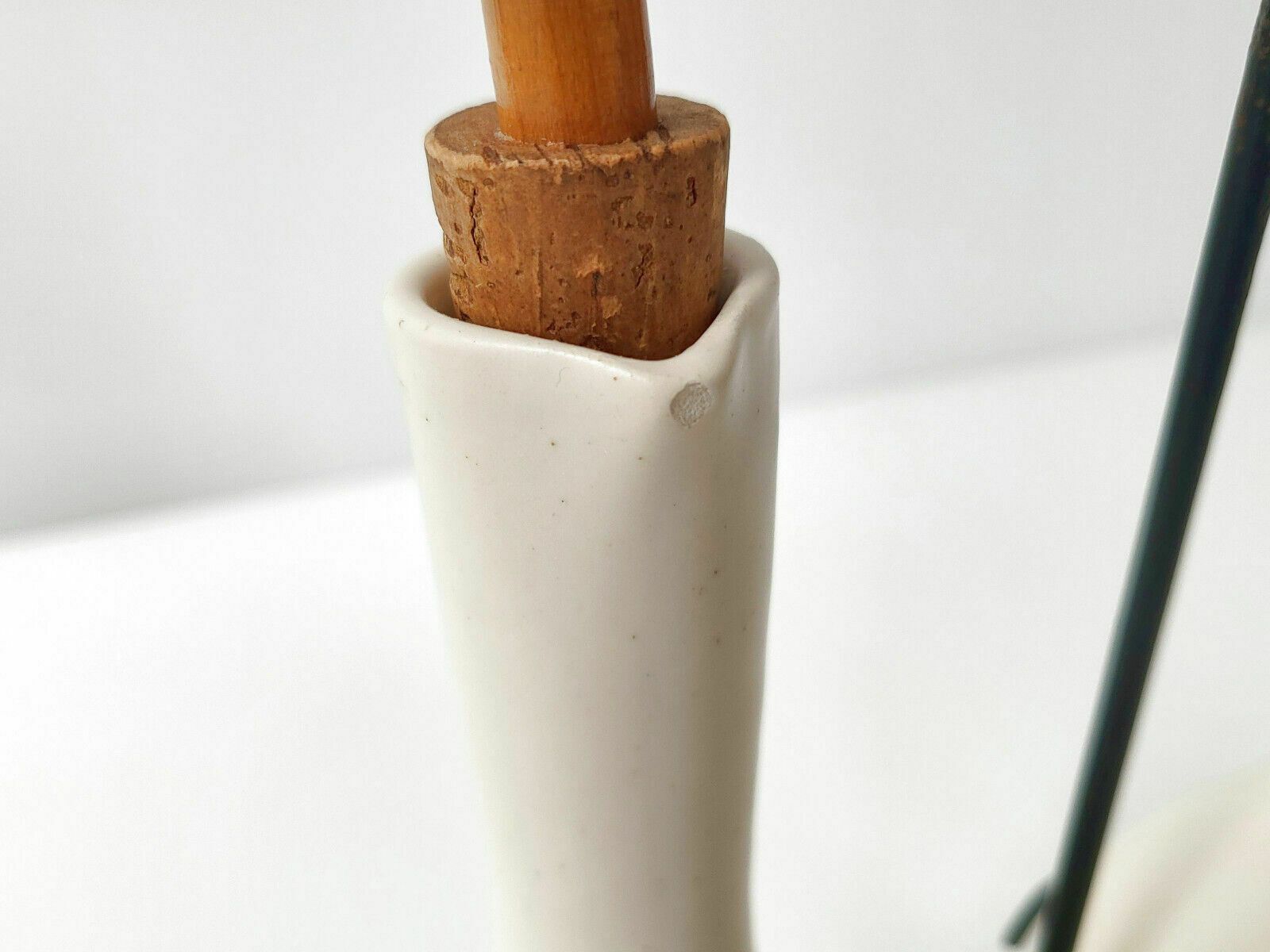 Vintage 1950s Ceramic, Wood & Metal 50s Rockabilly 1950s Vinegar Oiler photo for sale