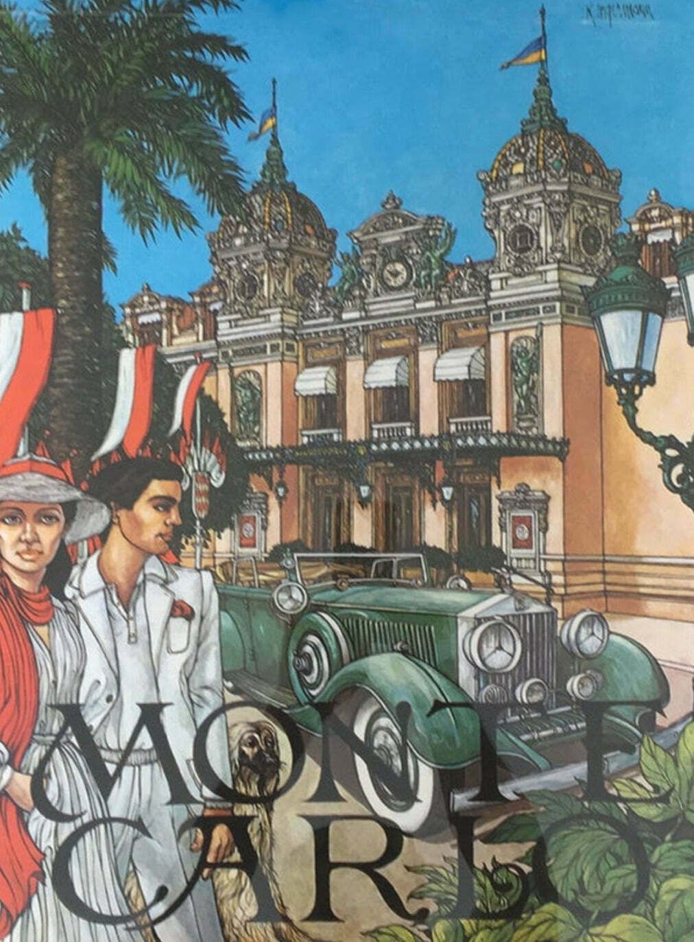 Original Vintage Poster Montecarlo 1973