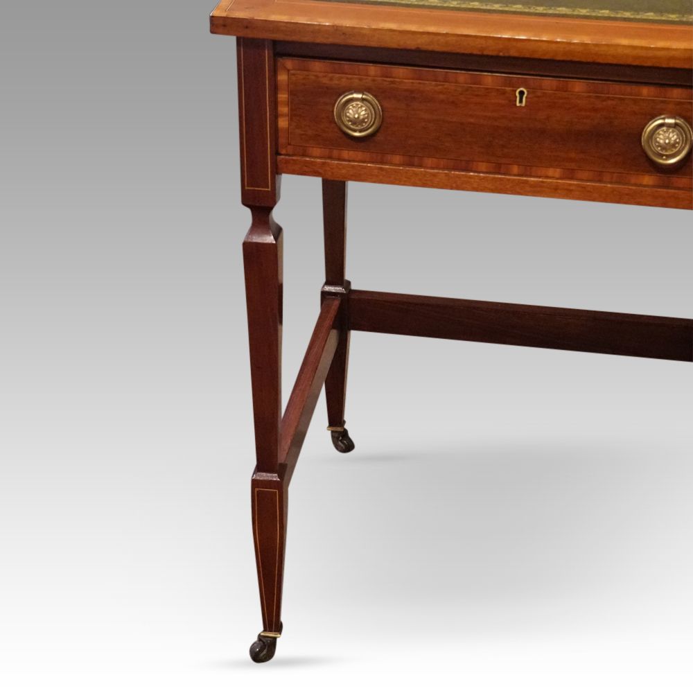 photo furniture Edwardian Inlaid Mahogany Desk