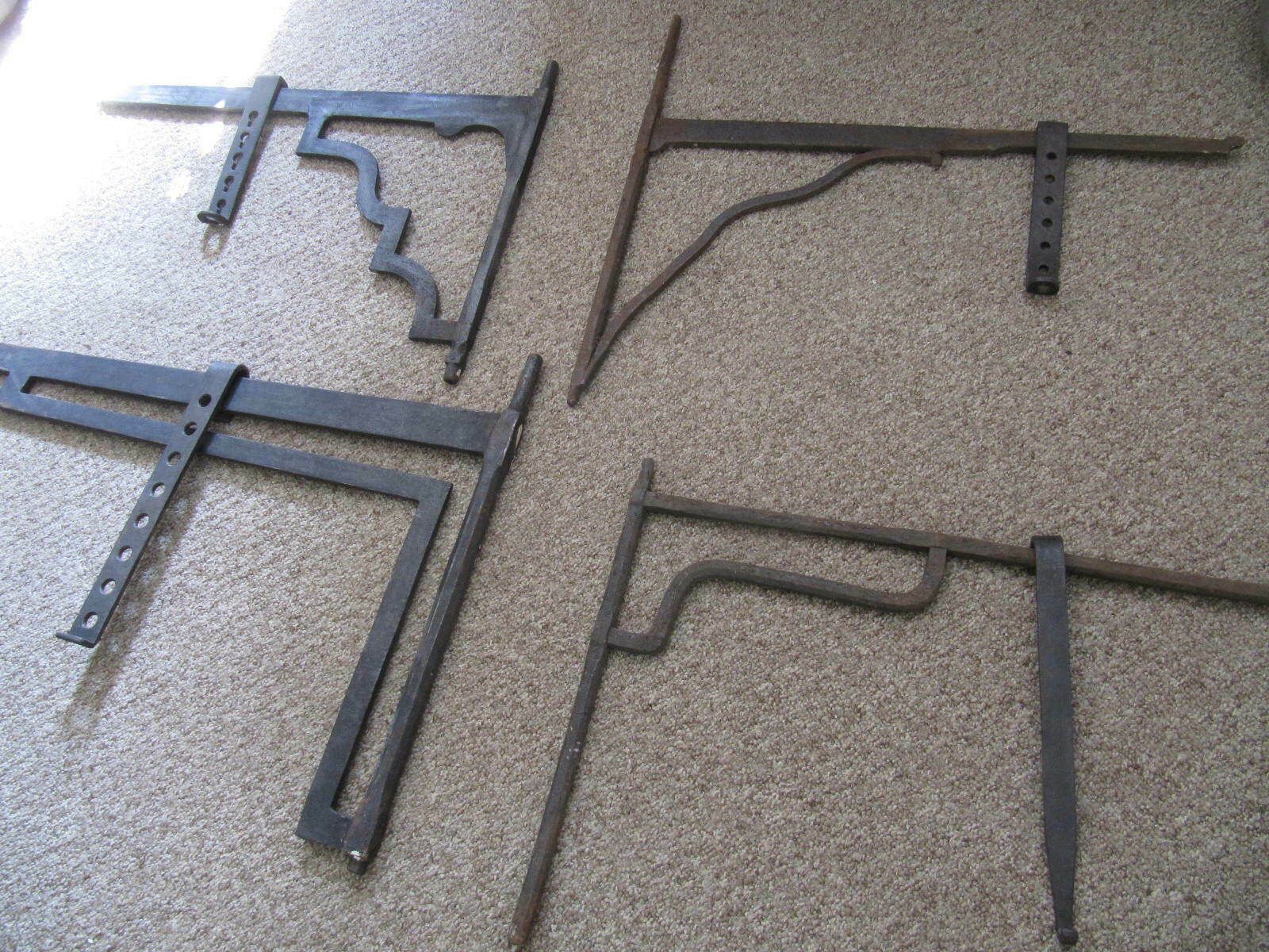 18th & 19th Century Wrought Iron Fireplace Chimney Cranes 4 To Choose From Period Detail