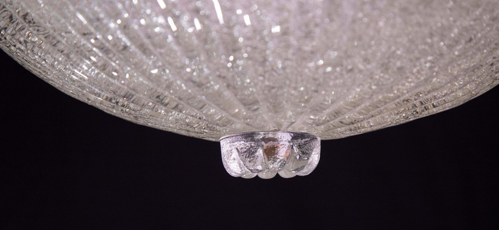 Italian Blue Glass Ceiling Fixture By Barovier & Toso, Murano, 1960 photo 1050.0