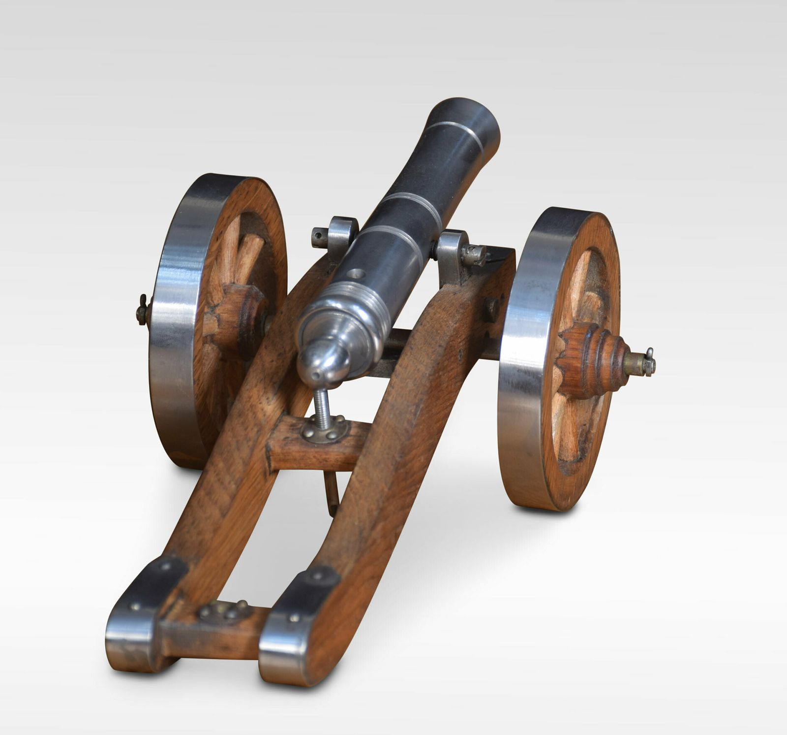 Polished Steel Signal Cannon photo furniture