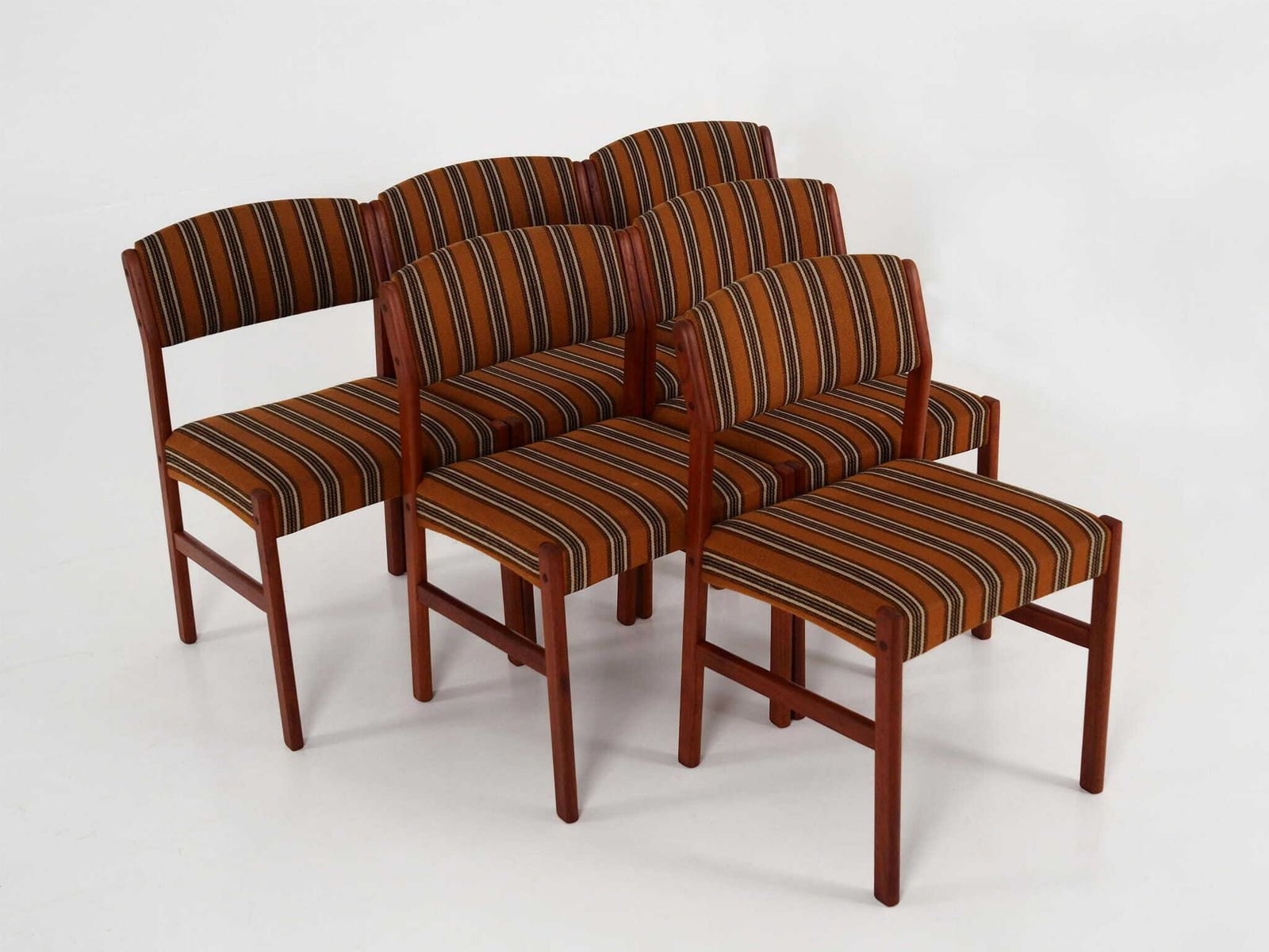 Set Of Six Teak Chairs, Danish Design, 1970s, Production: Denmark photo for sale