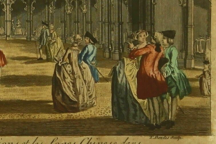 Engraving By Thomas Bowles. Chinese Pavillions And Boxes In Vaux Hall Gardens photo Art