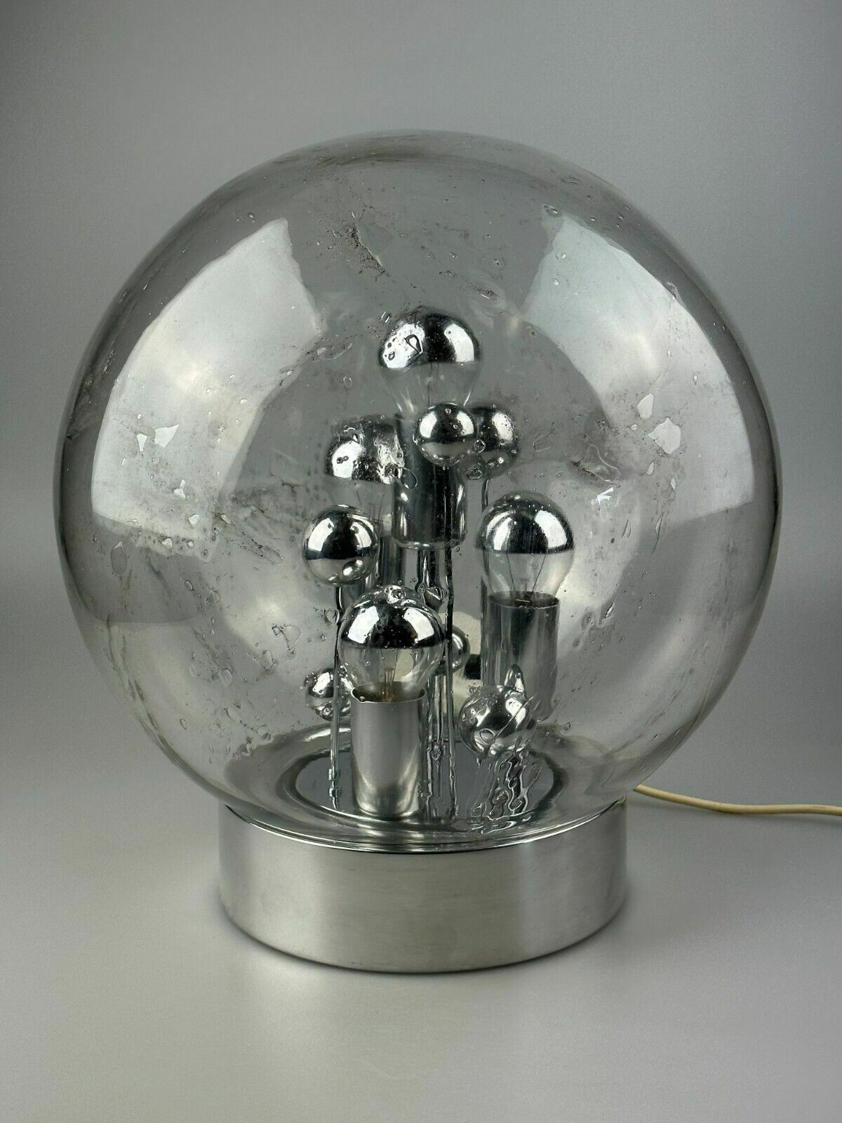60s 70s Table Lamp Ball Lamp Doria "Big Ball" Glass Space Age Design photo furniture