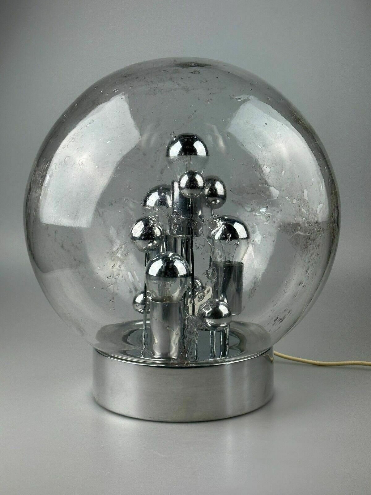 60s 70s Table Lamp Ball Lamp Doria "Big Ball" Glass Space Age Design photo buy