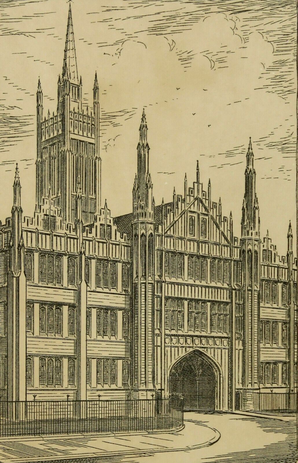 Engraving By H Smith. Titled "Marischal College" photo furniture