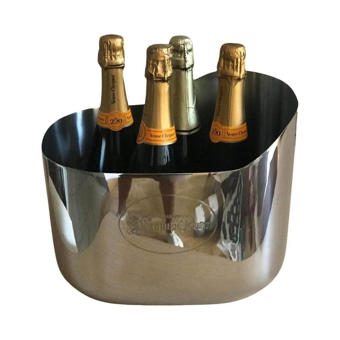 Champagne Ice Bucket Large 4 Bottles Perrier Jouet Large Double Magnum Oval Ice Cooler Chilling Bar Decor Gift Garden Party