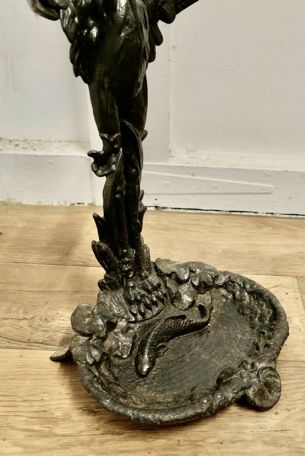 A 19th Century French Cast Iron Umbrella Stand. photo vinterior