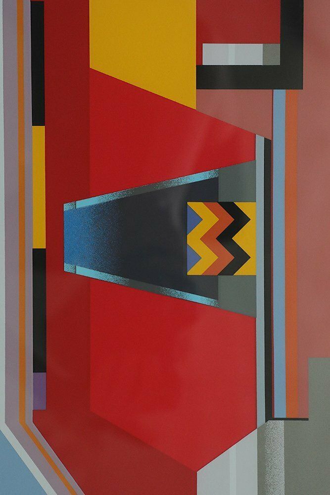 Peder Duke, Composition, 1992, Color Serigraph, Framed photo Art