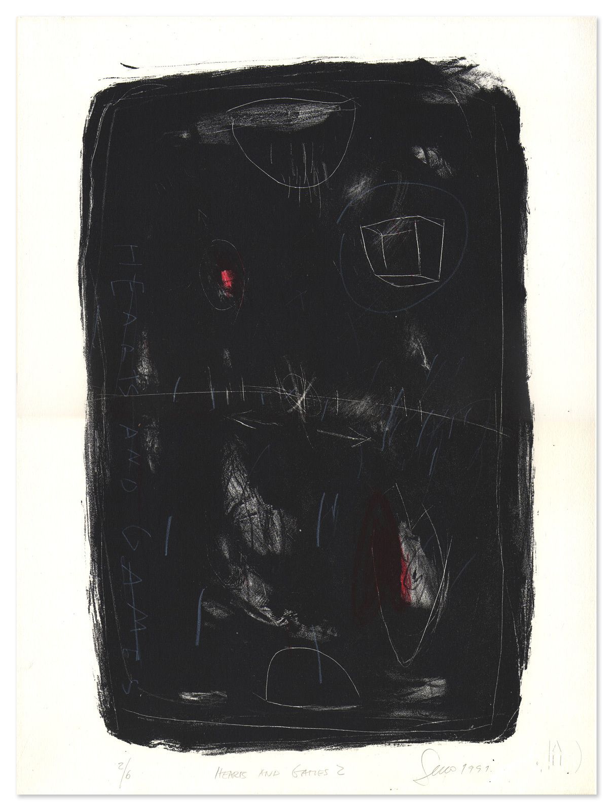 Low Edition Dutch Graffiti Style Lithograph, 1991