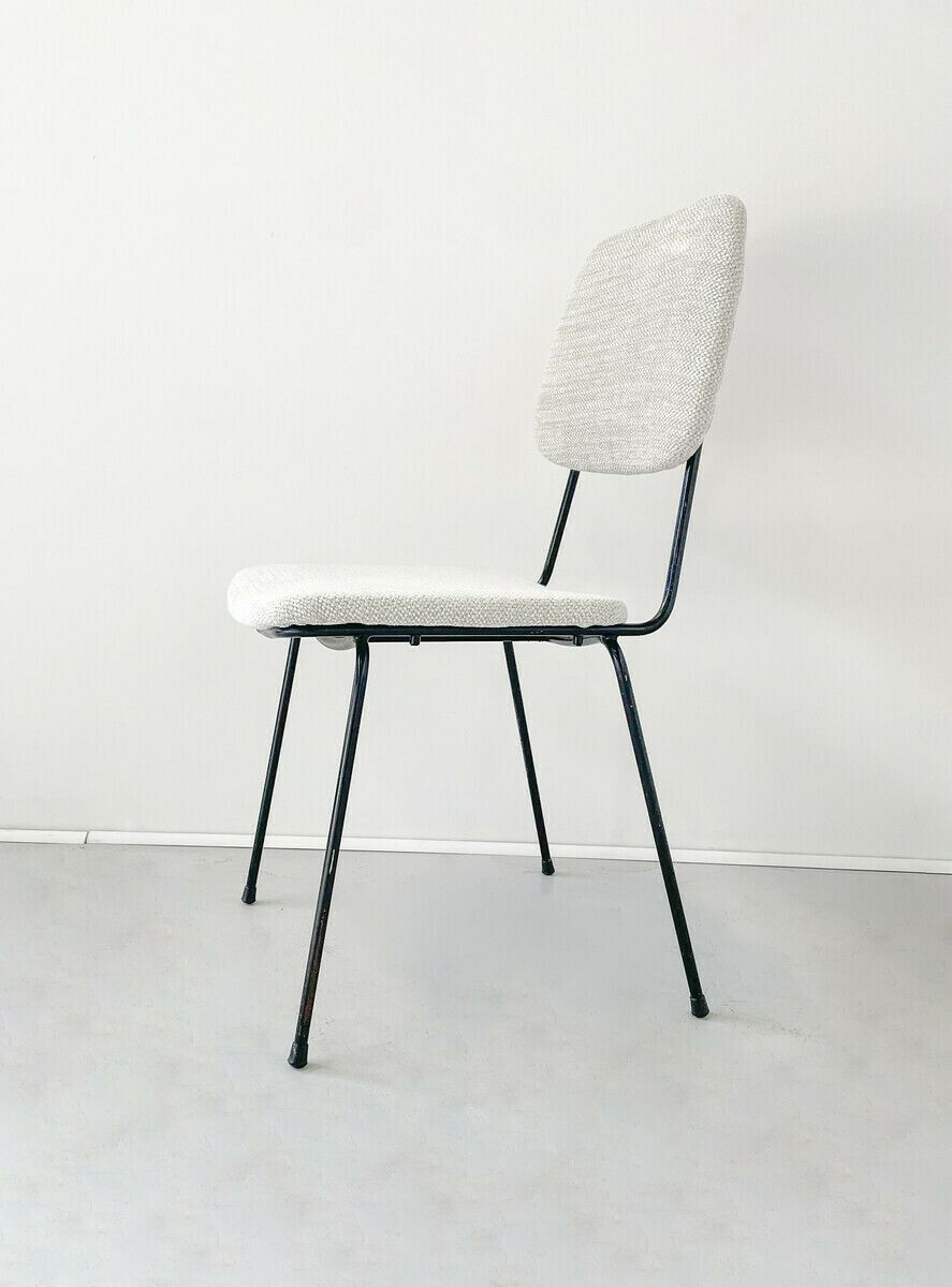 Mid Century Modern Set Of 6 Chairs, Italy, 1960s – New Upholstery photo for sale
