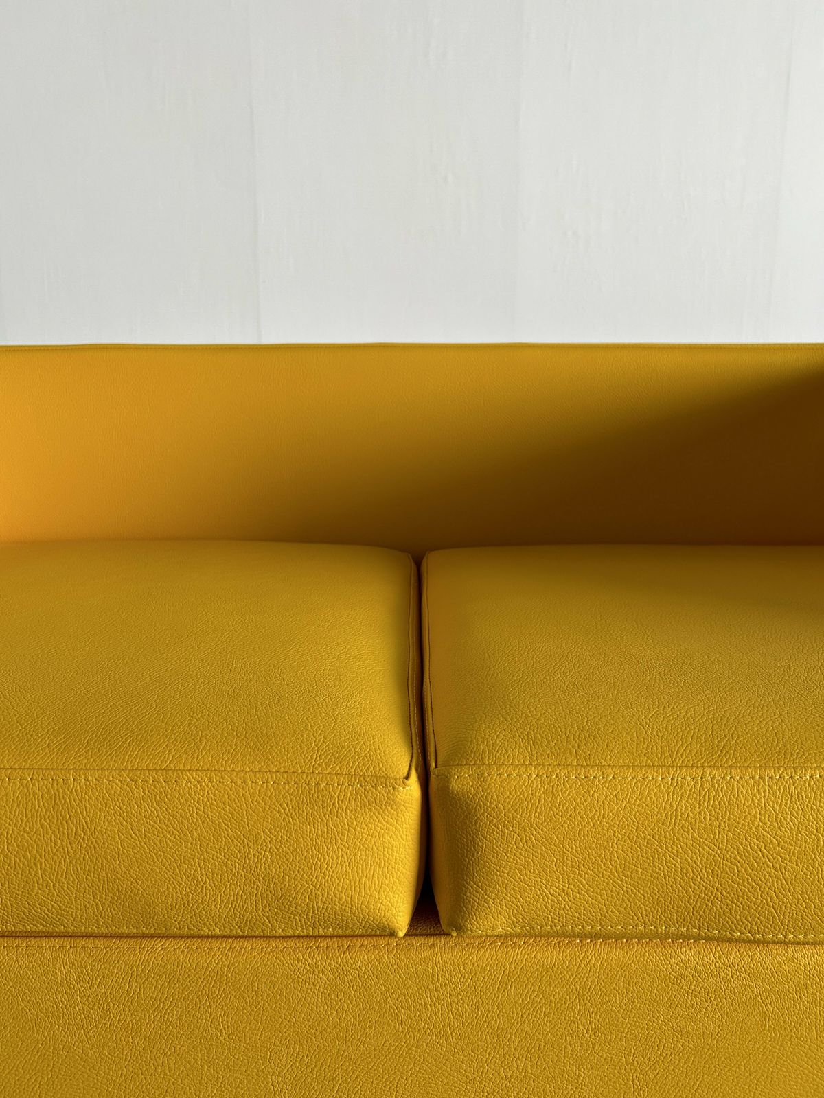 1960s Yellow "Throw Away" Sofa By Willie Landels For Zanotta In Reupholstered Faux Leather, Space Age, 1965 photo vintage