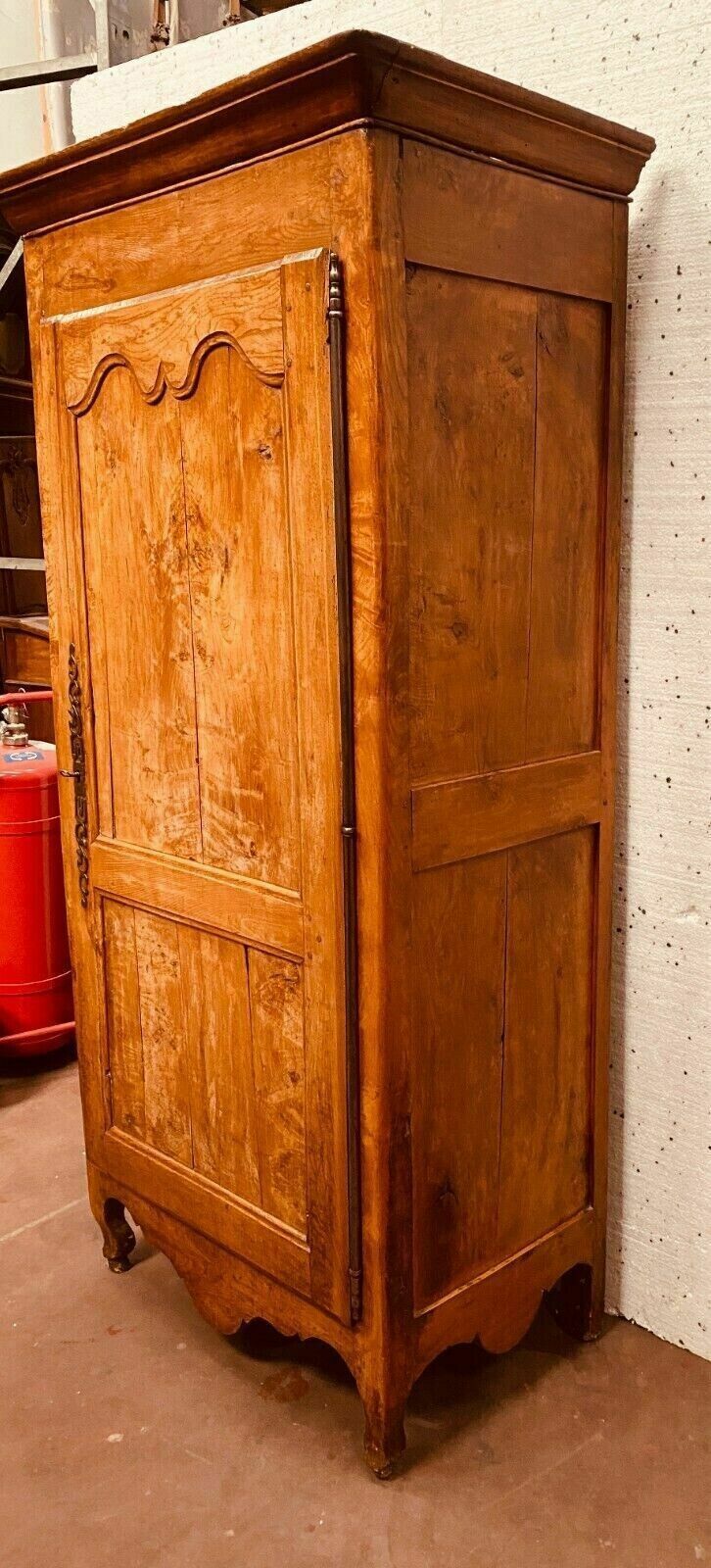 Louis XV Style Bonnetière In 19th Century Cherry Wood photo Furniture
