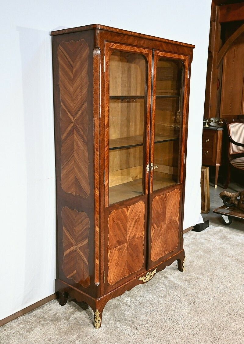 Small Showcase Library, Louis XV Style – 19th Century photo furniture