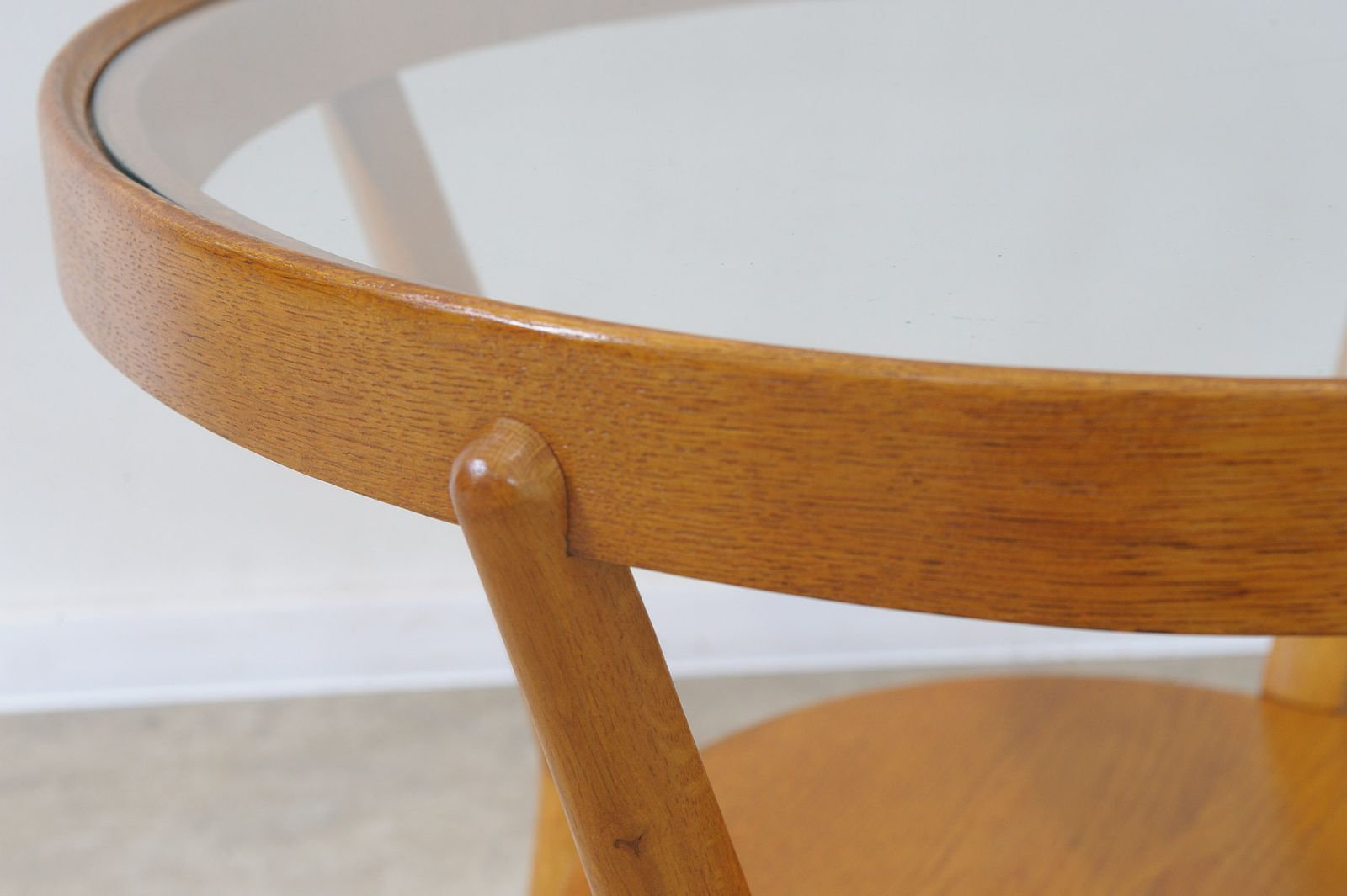 Fully Renovated Glazed Coffee Table By Kropacek & Kozelka, 1944 photo vintage