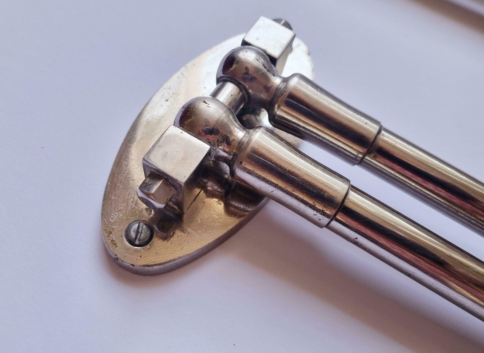 photo furniture Set Of Two Functionalism, Art Deco Chrome Towel Holders, 1930s