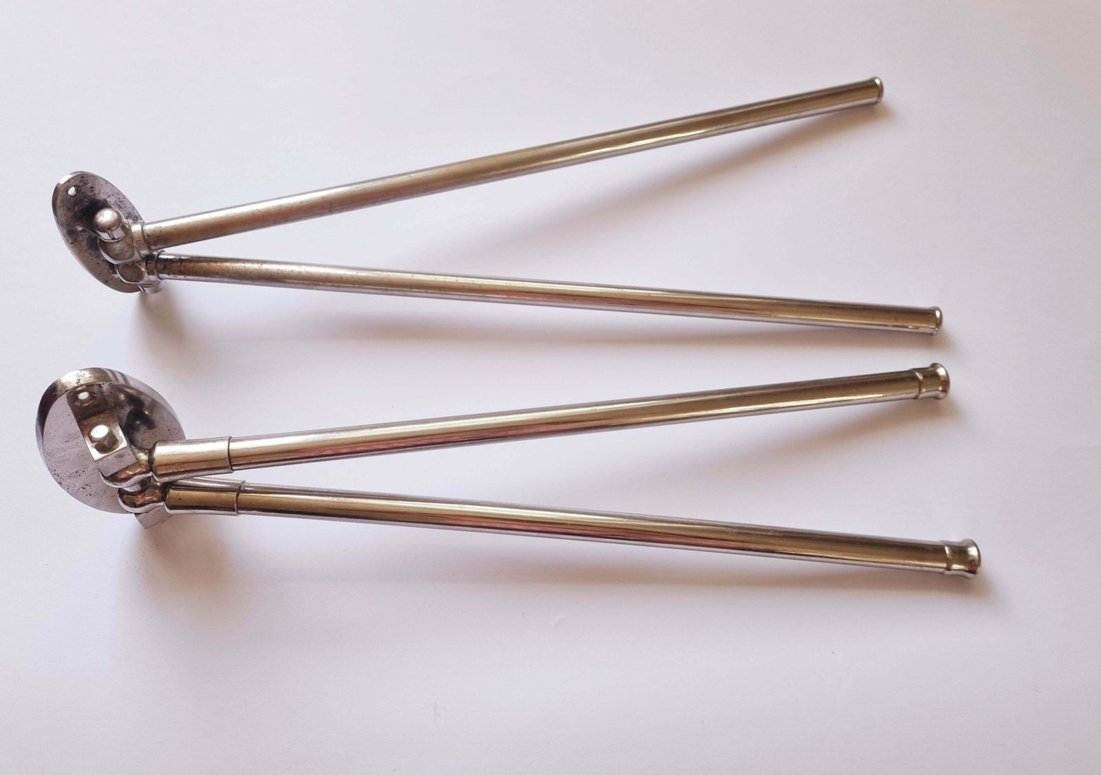 photo buy Set Of Two Functionalism, Art Deco Chrome Towel Holders, 1930s