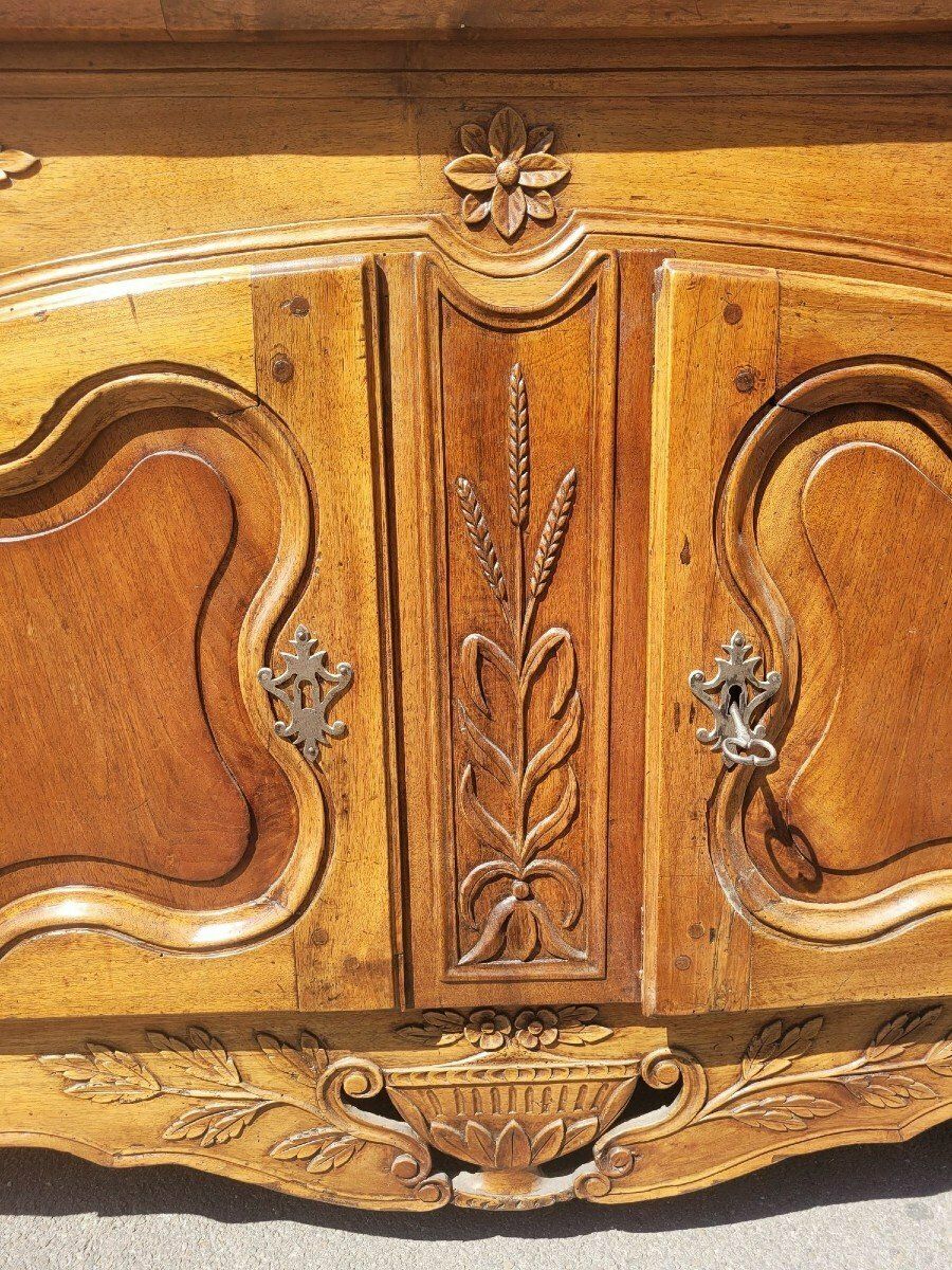 Provençal Buffet "Pétrin" Carved Walnut, Early 19th Century photo Furniture