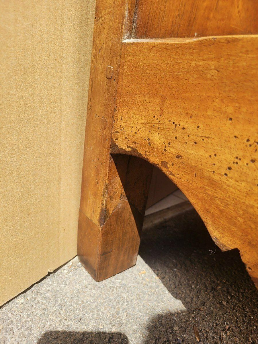 Provençal Buffet "Pétrin" Carved Walnut, Early 19th Century photo vinterior