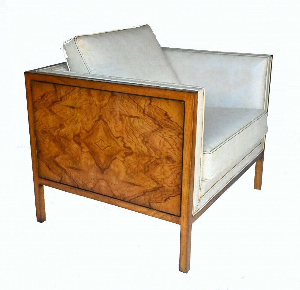 Art Deco Club Chair Box Walnut photo furniture