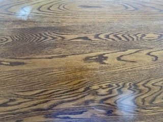 Solid English Oak Dining Table Tudor Style Seats Up To 8 Places photo vintage