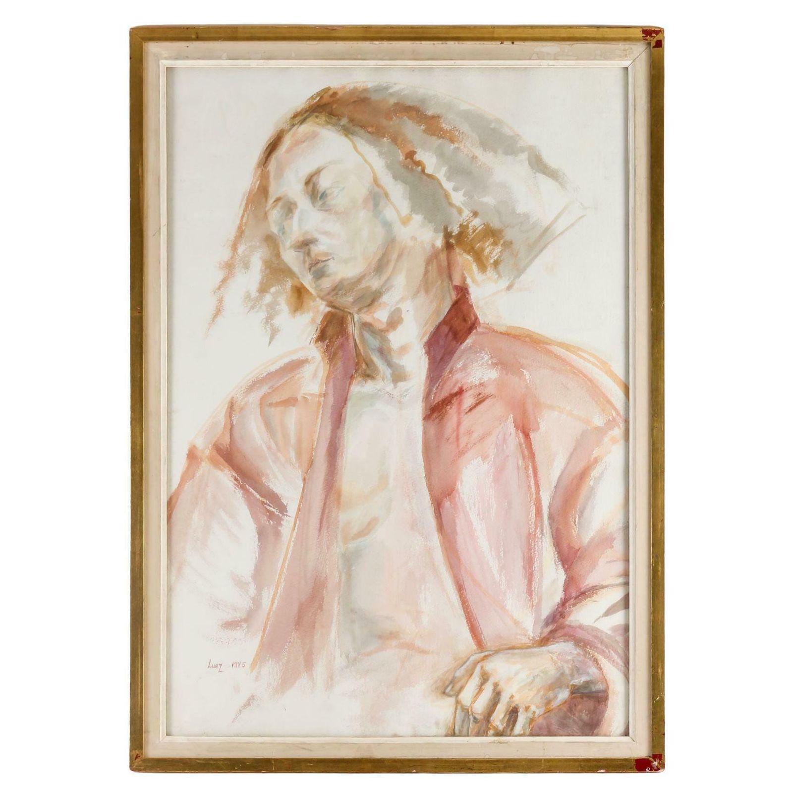 Painting, Watercolor By Evelyne Luez, 1985.