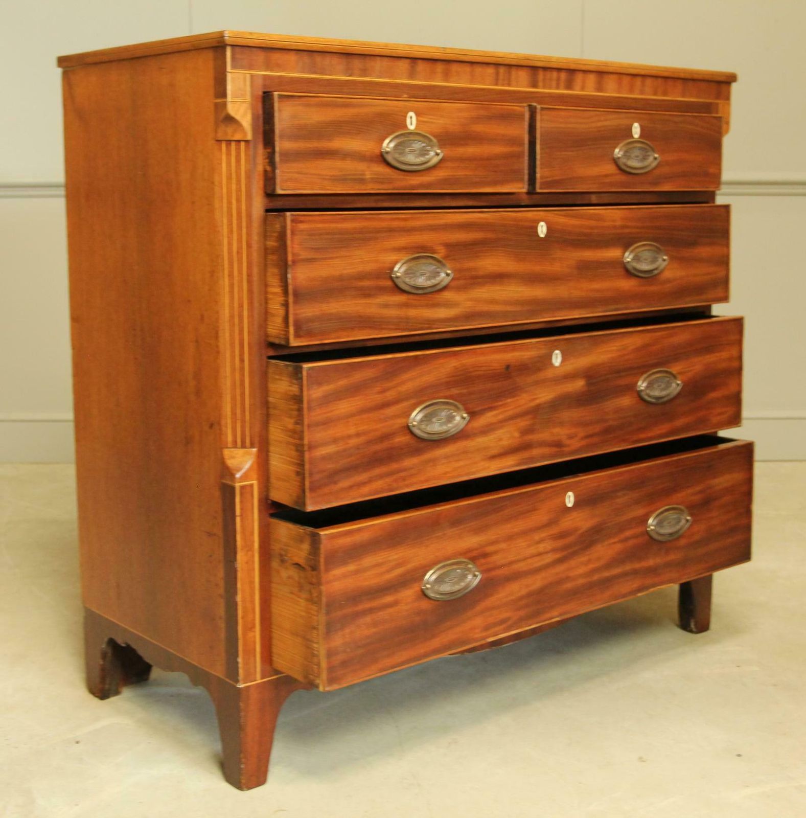 Victorian Inlaid  Chest Of Drawers photo Furniture